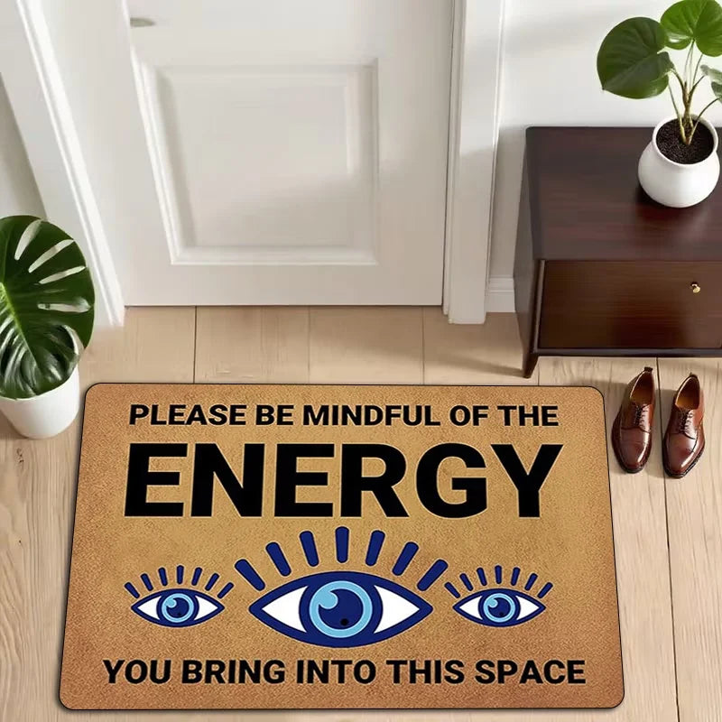 Good Vibes Floor Mat Blue Eye