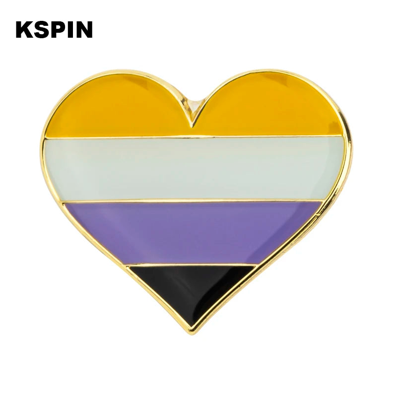 Non-binary Pride Pins Lapel Pins LGBTQ Community