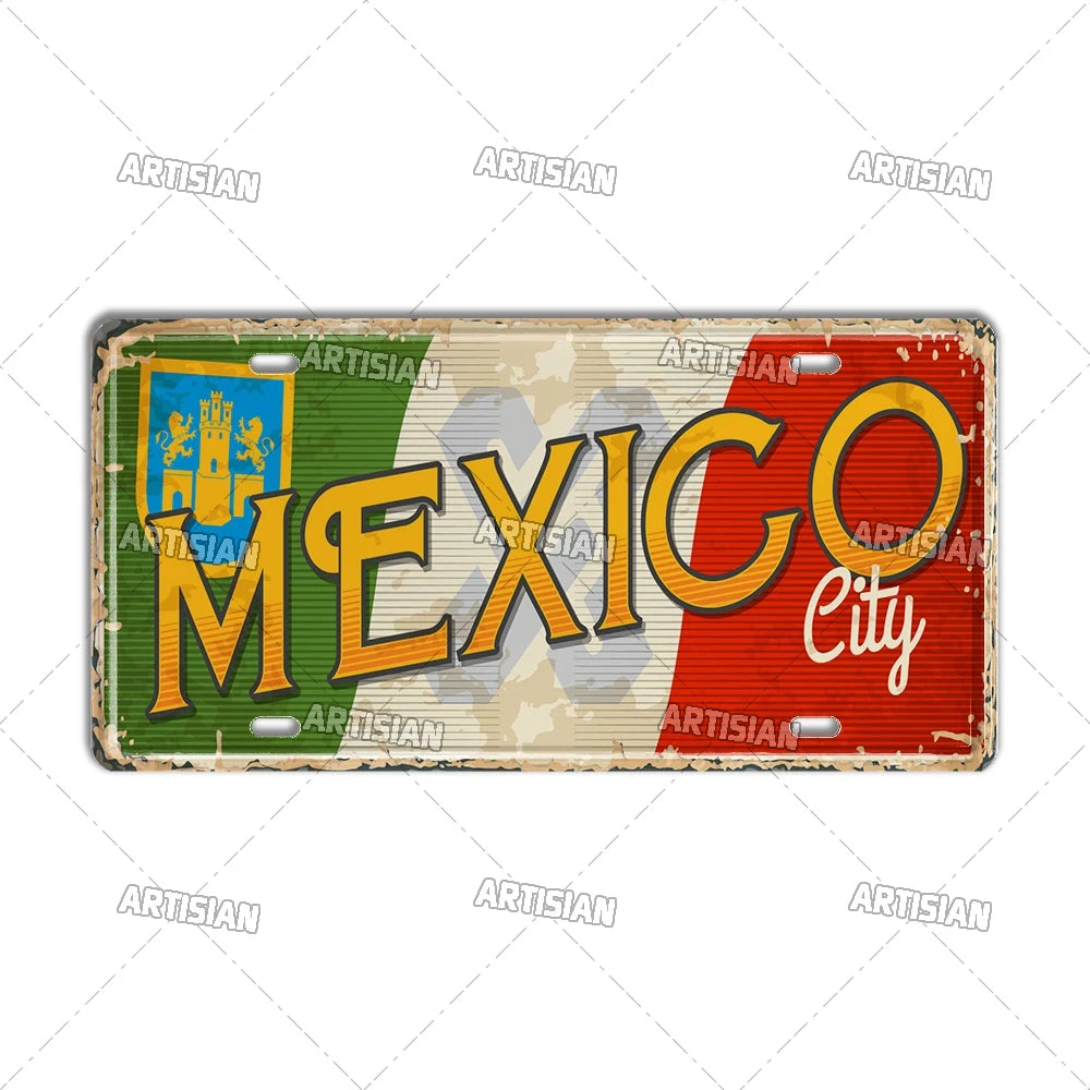 Mexico License Plaque