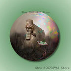 Assyrian Colossal Lamassu Flag Custom Badges