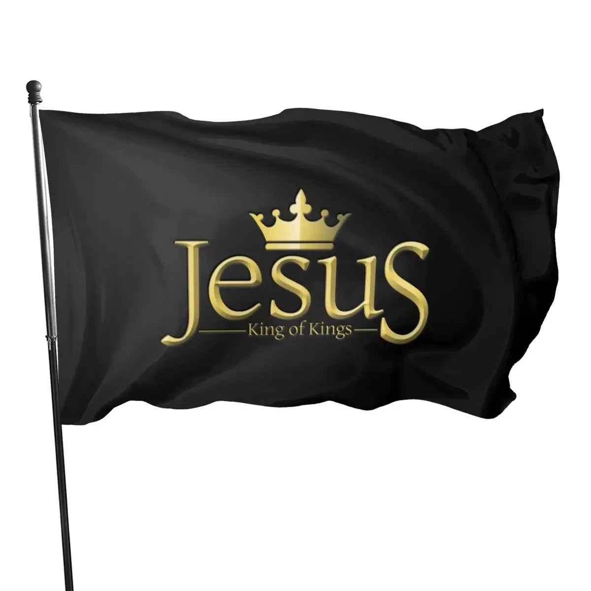Jesus Is King Flag Christian Indoor Outdoor Flag