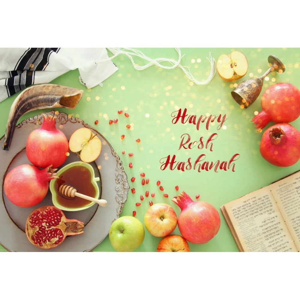 Happy Rosh Hashanah Photography Background Backdrop