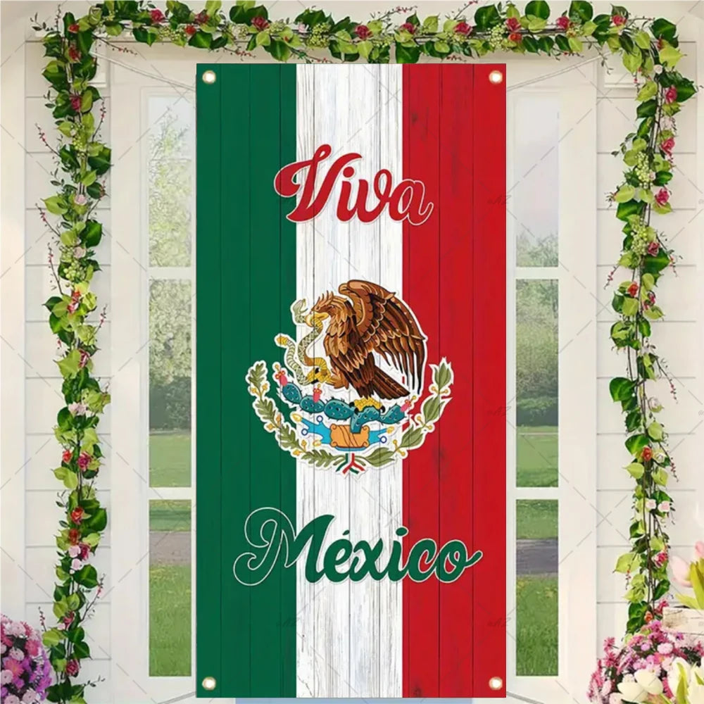 Festival Mexican Lndependence Day Door Banner