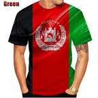 3D Print Afghanistan Flag T-Shirt