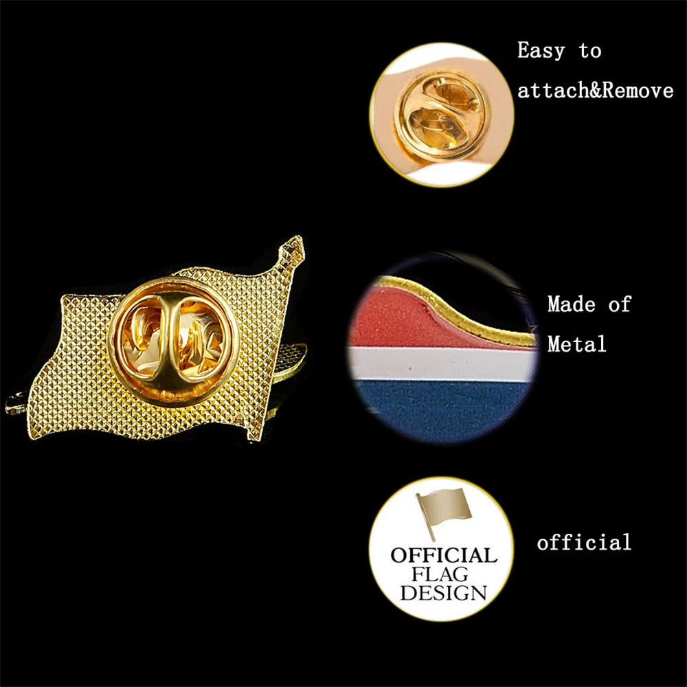 Thailand Flag Enamel Pin – 3D Waving