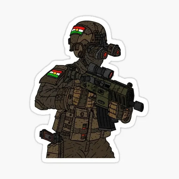 ملصقات شعار خريطة علم كردستان للسيارات والشاحنات والدراجات الهوائية والنارية والخوذات للطرق الوعرة وملحقات الملصقات الجدارية مقاسات قابلة للتخصيص