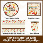 Jewish New Year Party Supplies Rosh Hashanah Tableware