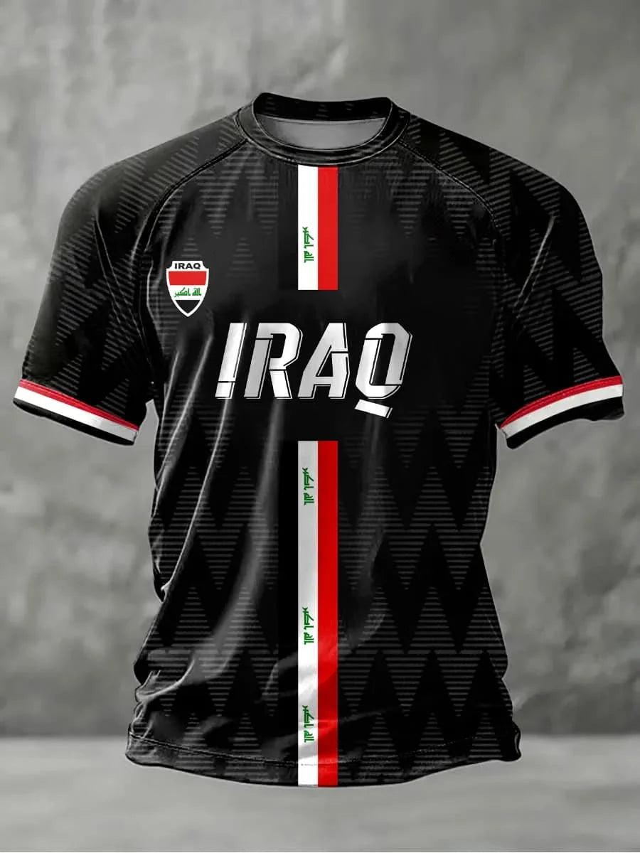 Iraq Team Soccer T Shirt