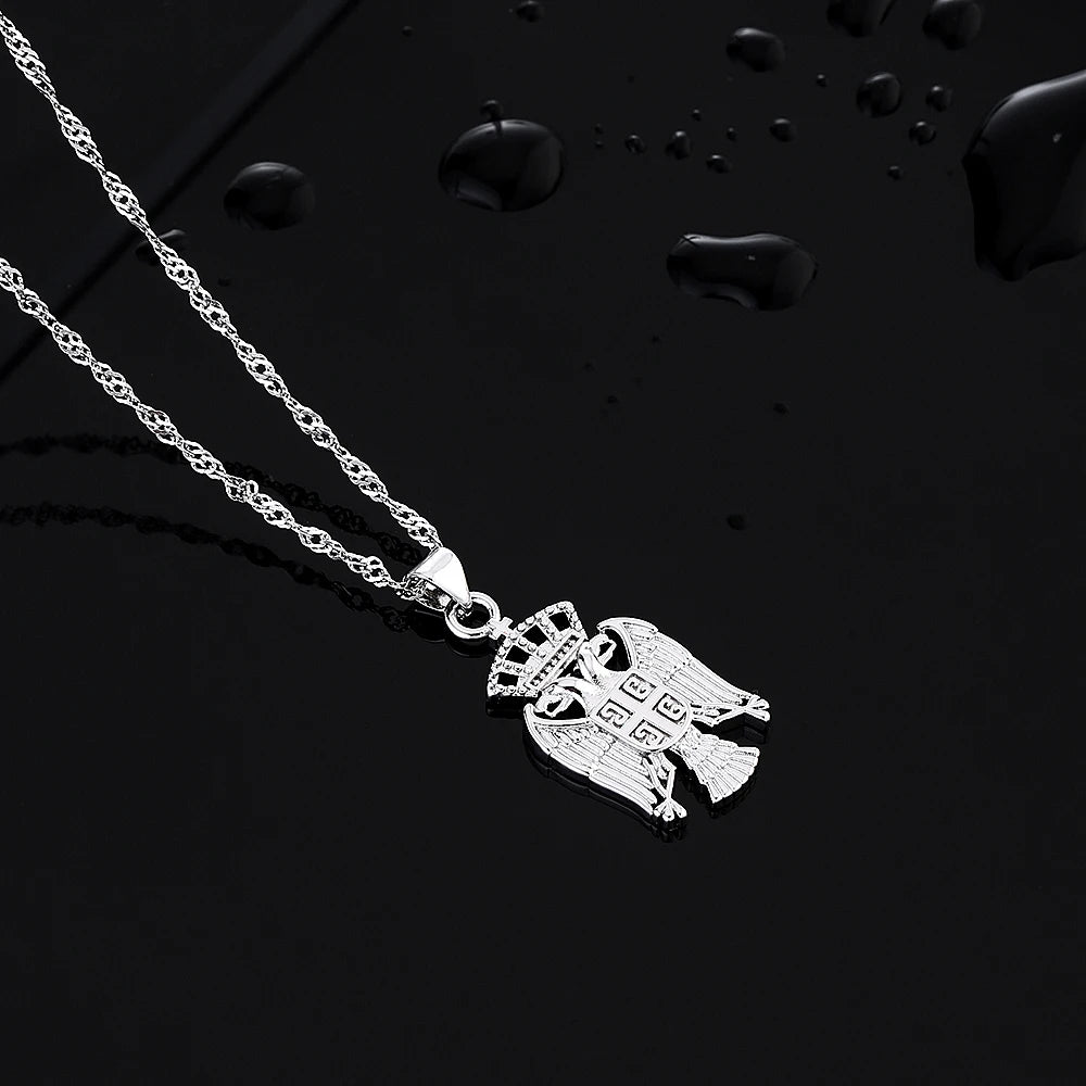Sonya Eagle Pendant Necklace – Stainless Steel