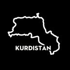 Car Sticker Kurdistan Map Outline