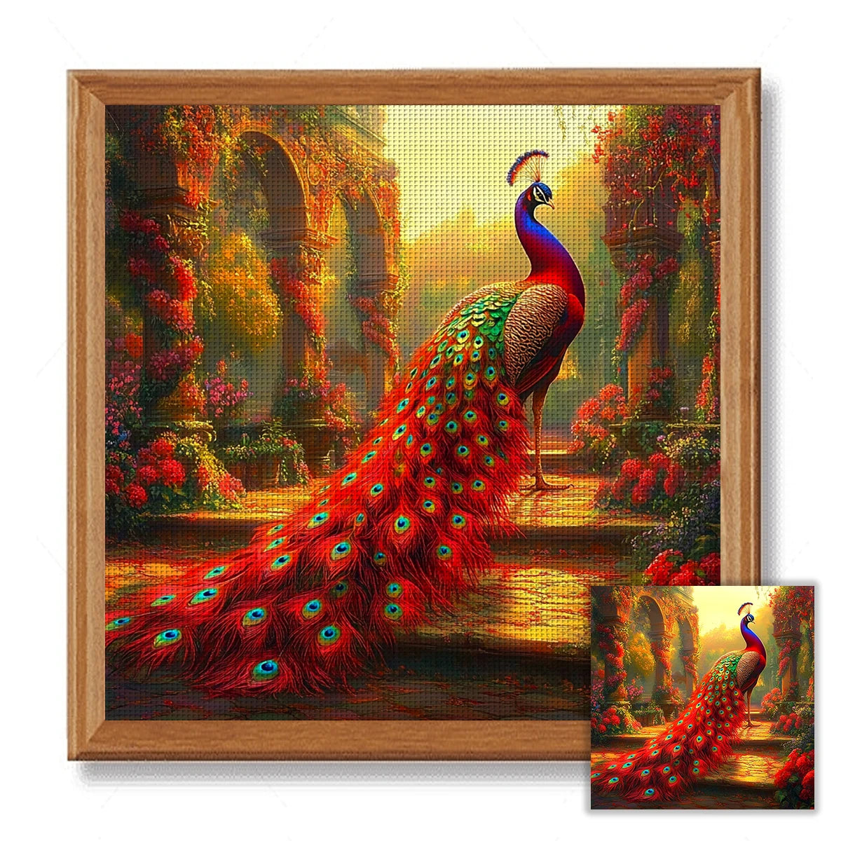 Peacock Decorative Kid Embroidery set