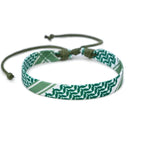 Multicolor Sizes Weave Kufiya Patterns Bracelets