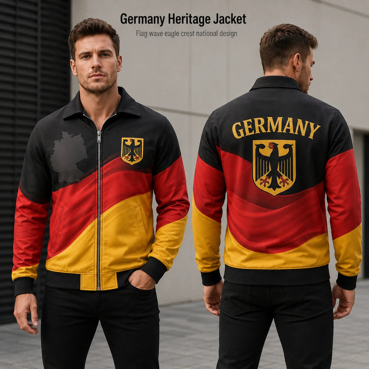 Germany Flag Eagle Casual Streetwear