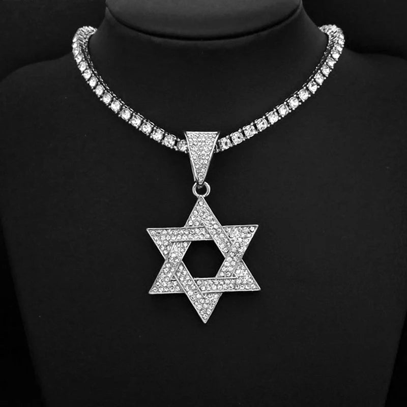 Fashion Star of David Pendant Necklace