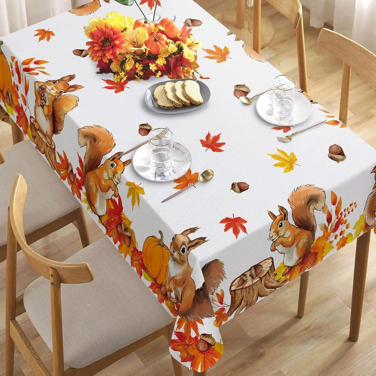 Tablecloth Party Decor Autumn Maple Leaf