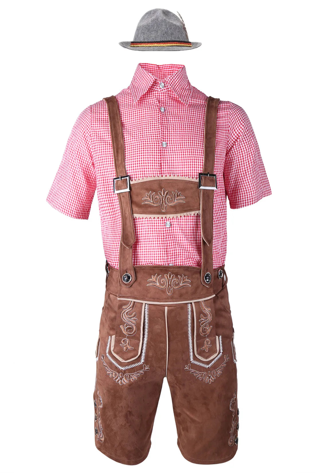 Men German Oktoberfest Lederhosen Costume