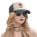 قبعة الدنيم كردستان للرجال والنساء للجنسين ناعمة قابلة للتعديل قبعة بيسبول للأب هدية لمحبي الكلاب