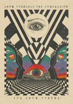 Bohemian Psychedelic 70s Poster Wall Art Canvas
