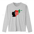 Afghanistan Flag Map Design T Shirt