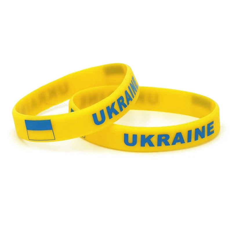 Ukraine Country Flags Wristband