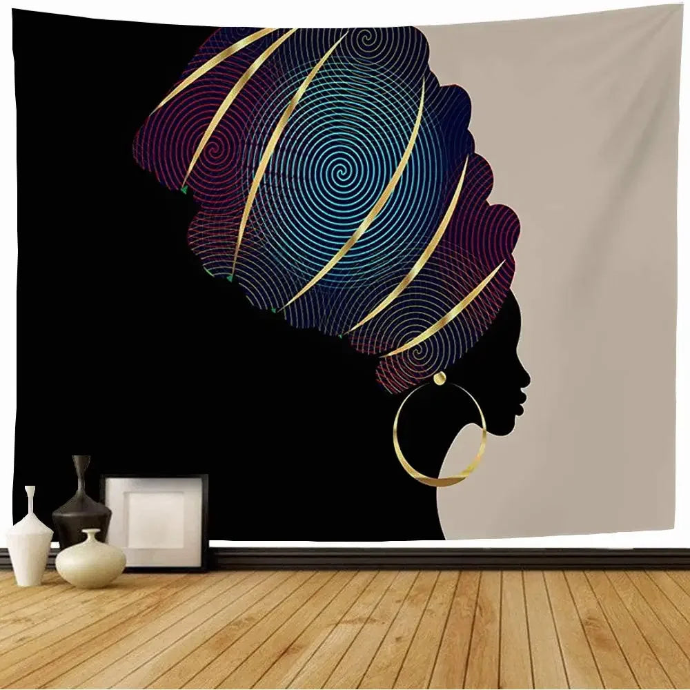African Tapestry Wall Hanging Decor