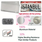 Istanbul Turkey Blue Mosque Scenery Themed Aluminum Metal Sign
