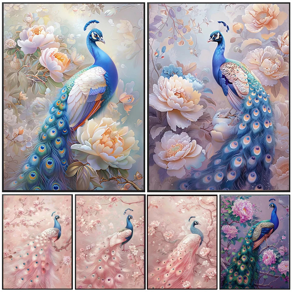 Peacock Diamond Art Kit