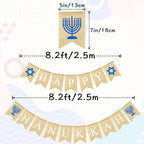 Happy Hanukkah Banner for Garland Bunting Chanukah Festival Party