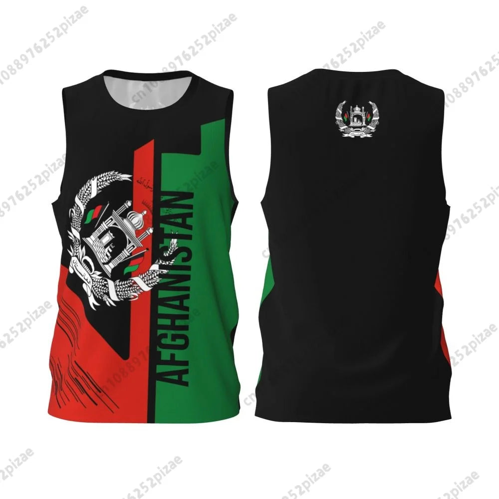 Afghanistan 3D Flag Sports T-shirts Men Fitness
