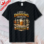 Drinking Problem Beer T-Shirt German Beer Lover Oktoberfest