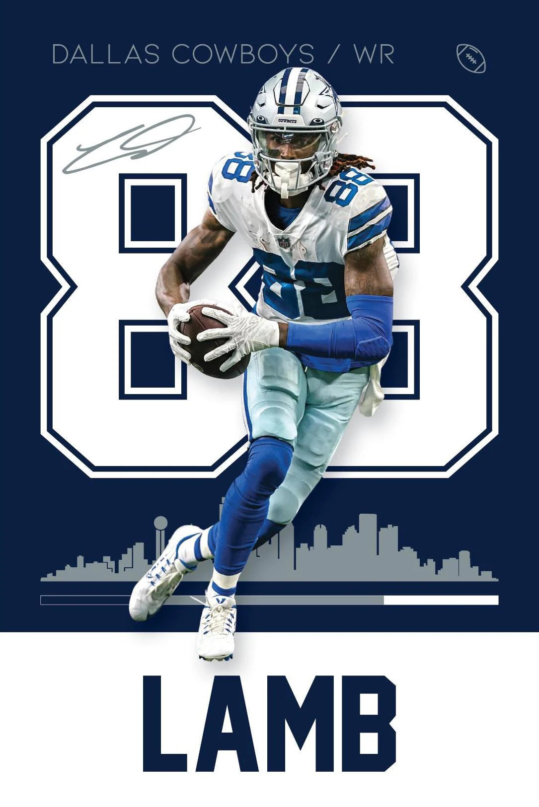 Famous Sports American Football Poster  NFL stars