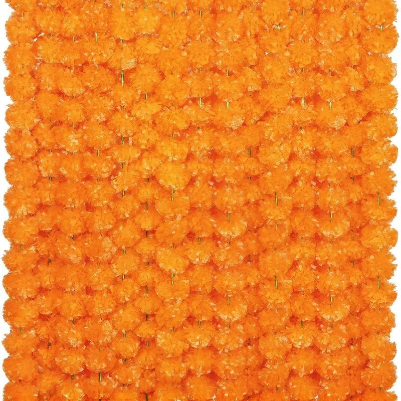 Artificial Marigold Flowers Day of The Dead, and Diwali Home Decor
