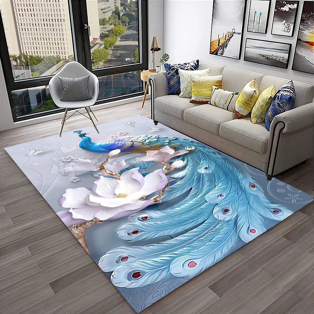 Peacock Rug Doormat