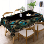 Peacock Tablecloth Decor