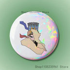 Assyrian Colossal Lamassu Flag Custom Badges