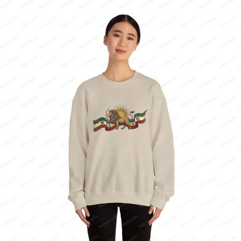 Lion and Sun Iran Design Sweatshirt