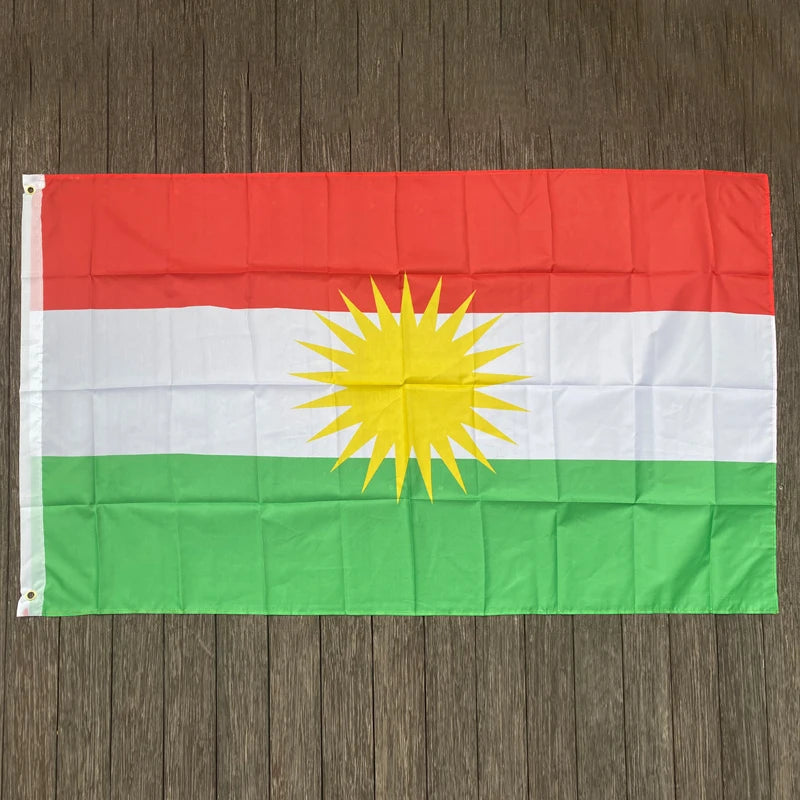 xvggdg 90*150 سم علم كردستان علم كردي معلق من البوليستر وعلم كردستان واللافتات