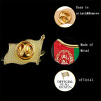 Afghanistan National Flag Metal Patriotism Pin