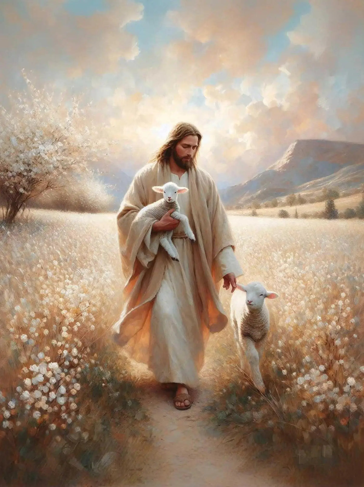 Jesus With Woman Christian Posters Savior
