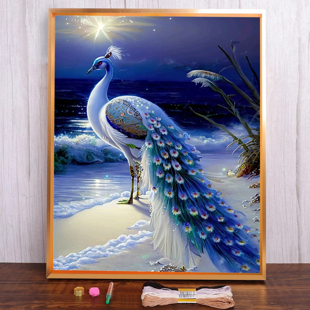 Peacock Cross Stitch Kit