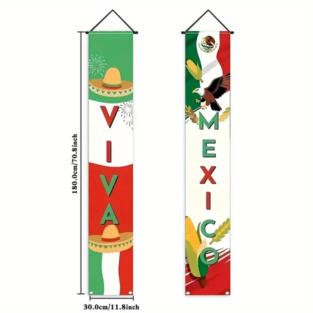 Viva Mexico Independence Day Banner
