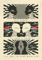 Bohemian Psychedelic 70s Poster Wall Art Canvas