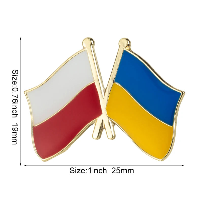 Ukraine Flag Laple Pin Badge