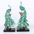 Peacock Decor Statue Sculpture