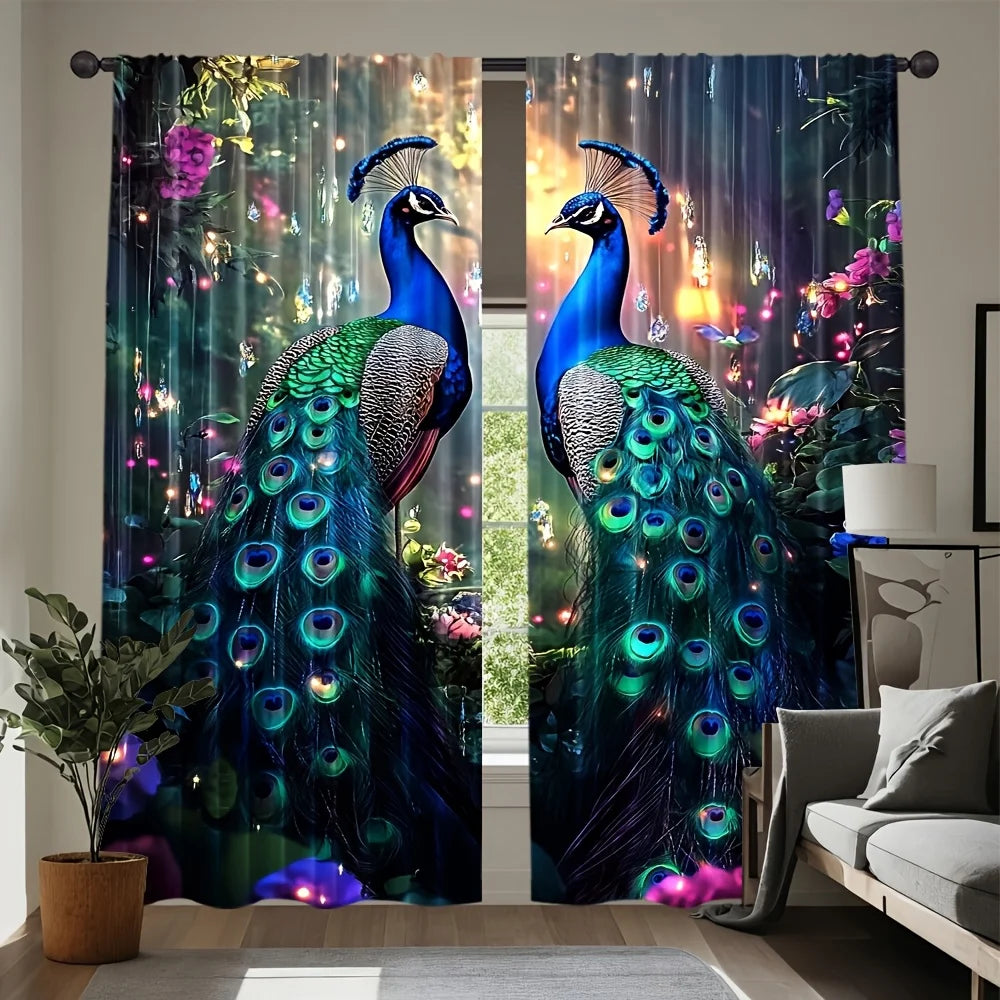 Peacock Garden Curtains