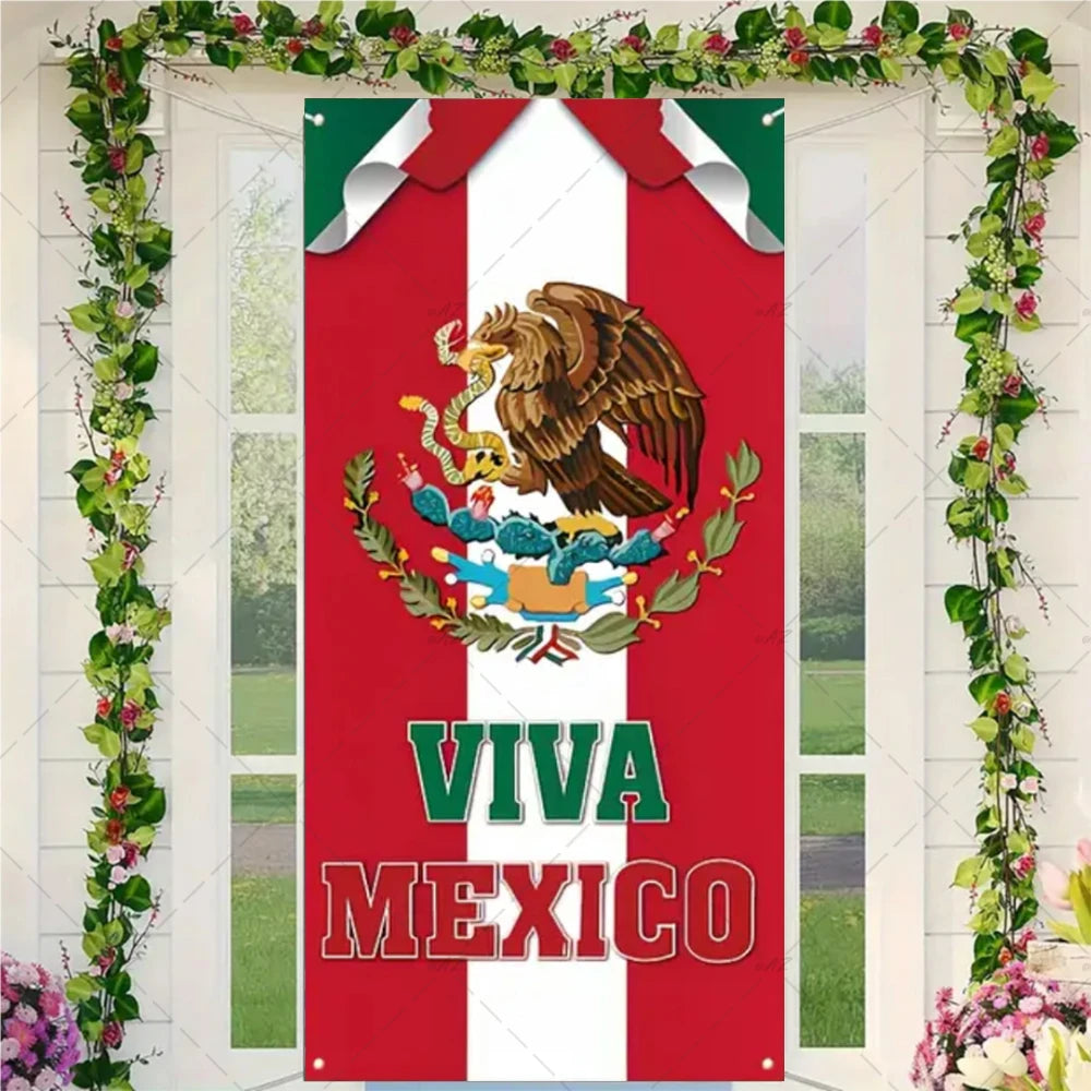 Festival Mexican Lndependence Day Door Banner