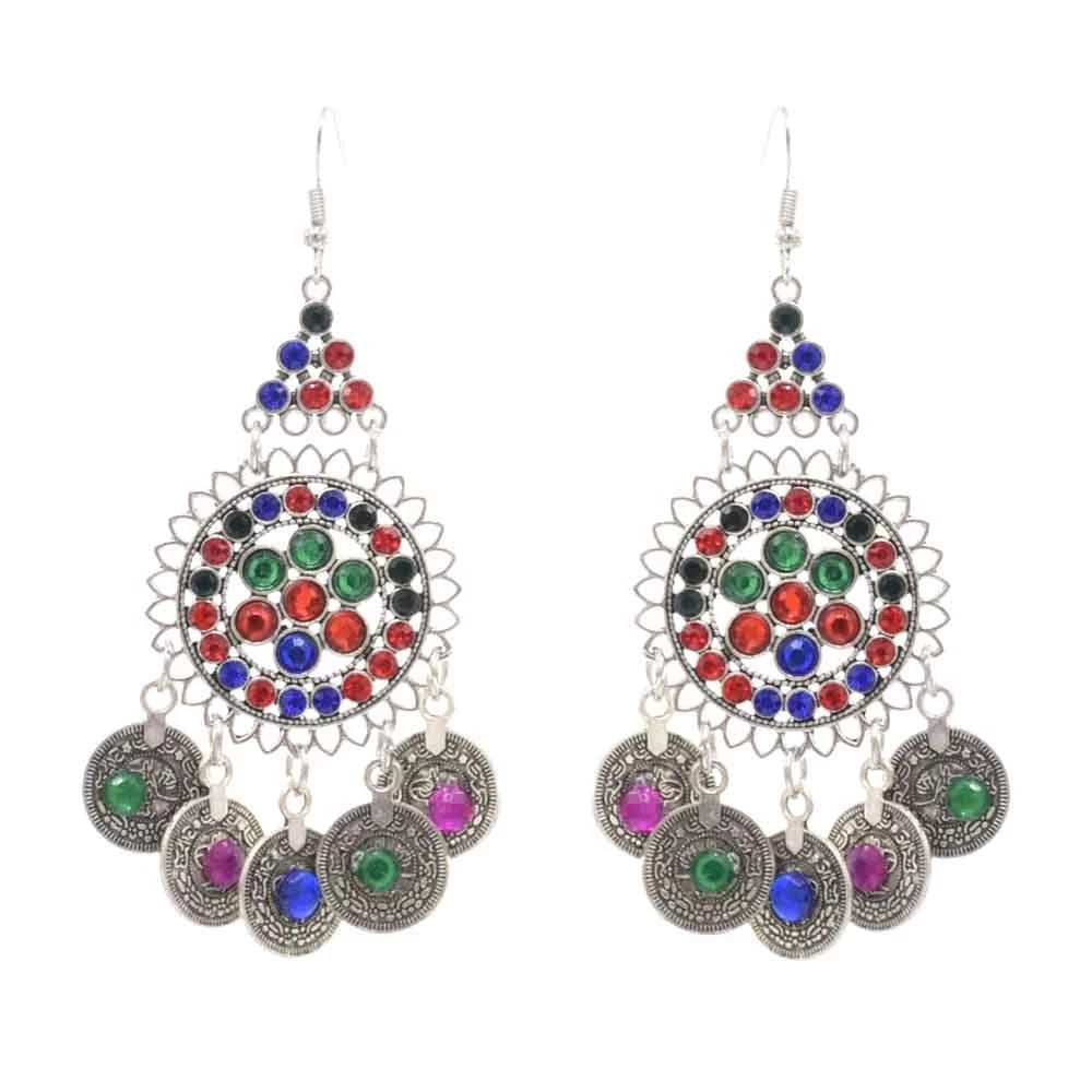 Silver Color Vintage Earrings