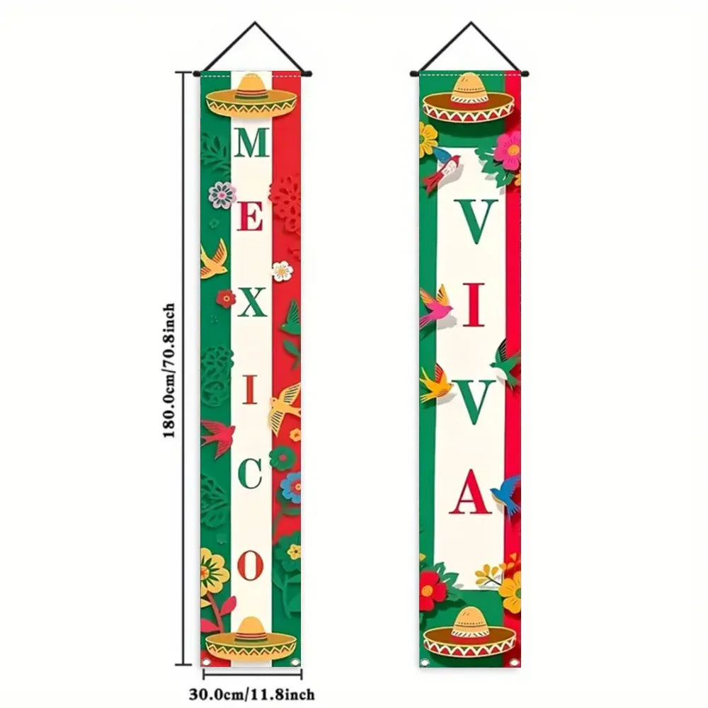Viva Mexico Independence Day Banner
