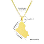 Iraq Map Pendant
