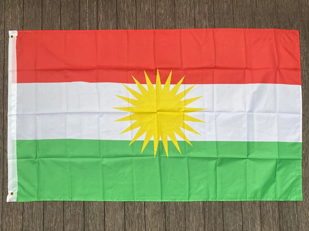 xvggdg 90*150 سم علم كردستان علم كردي معلق من البوليستر وعلم كردستان واللافتات